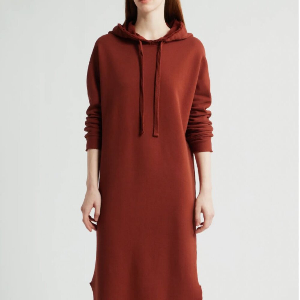 Frank & Eileen sz M Redwood James Long Sleeve Hooded Cape Dress